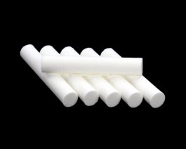 Foam Cylinders, White, 7 mm